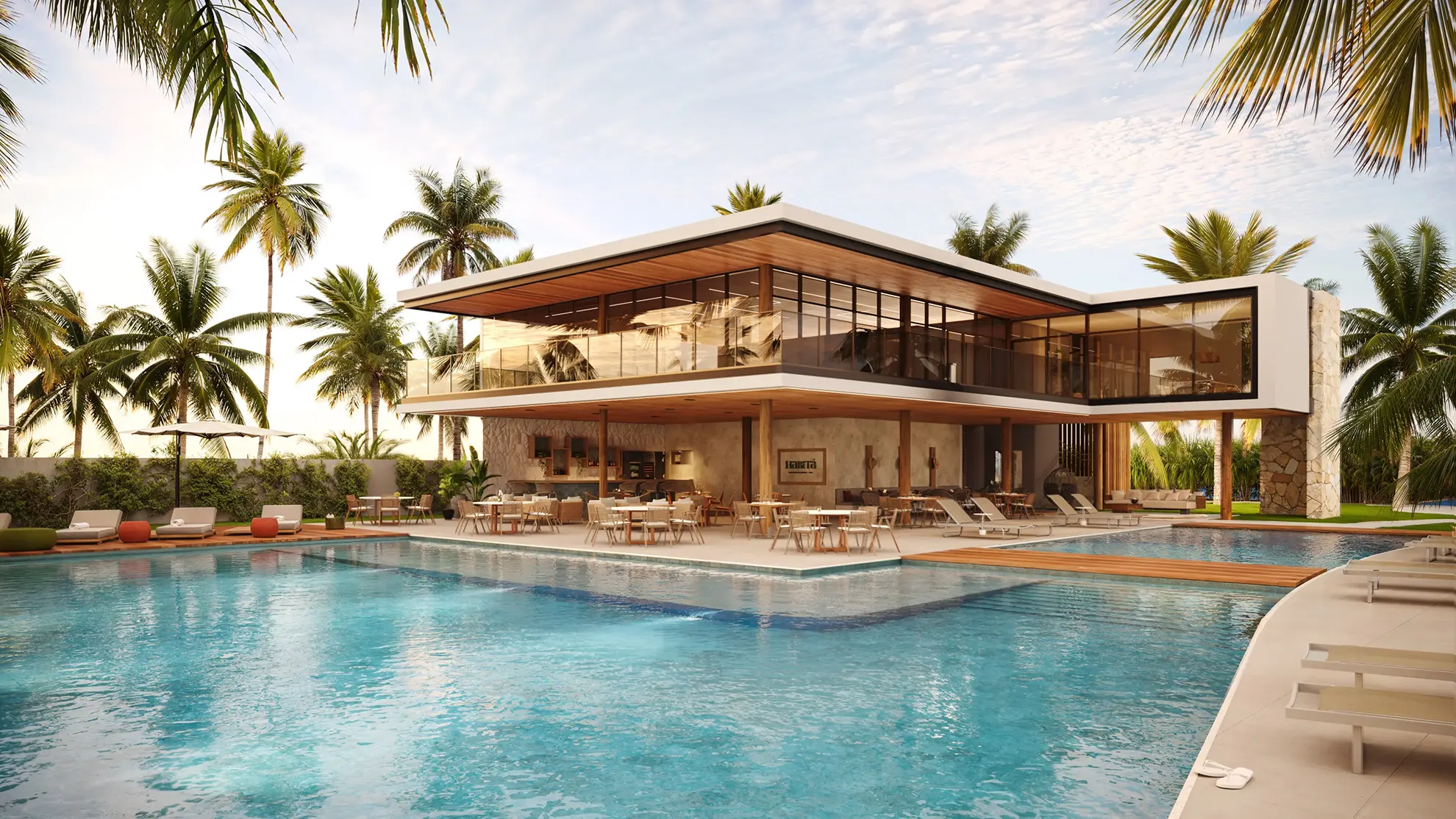 Habitá Home Resort — beach club à beira-mar na Praia do Cupe